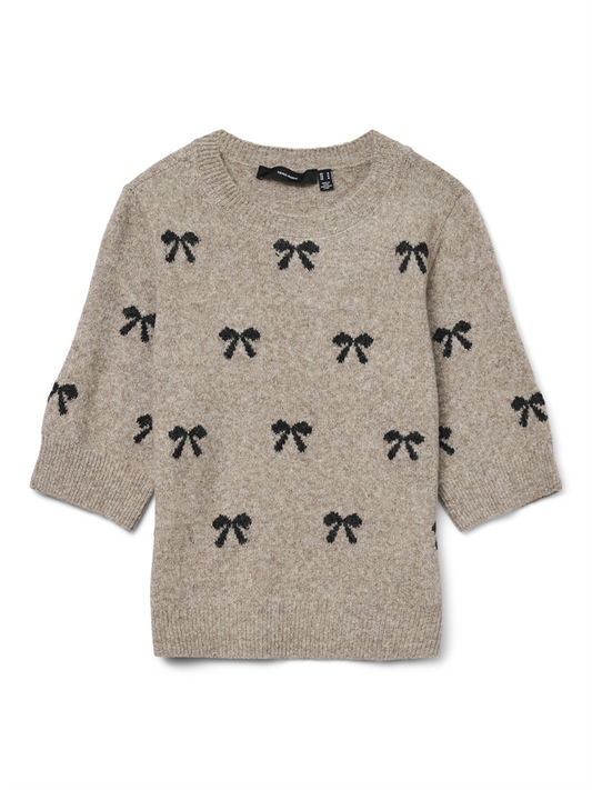 VMDOFFY INTARSIA 2/4 O-NK PULLOVER - 10330793