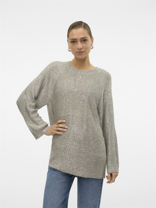 VMLEILANI NEW LS O-NECK LONG PULL. - 10318192