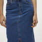 VMVERI HR CALF DENIM SKIRT GA NOOS - 10295731