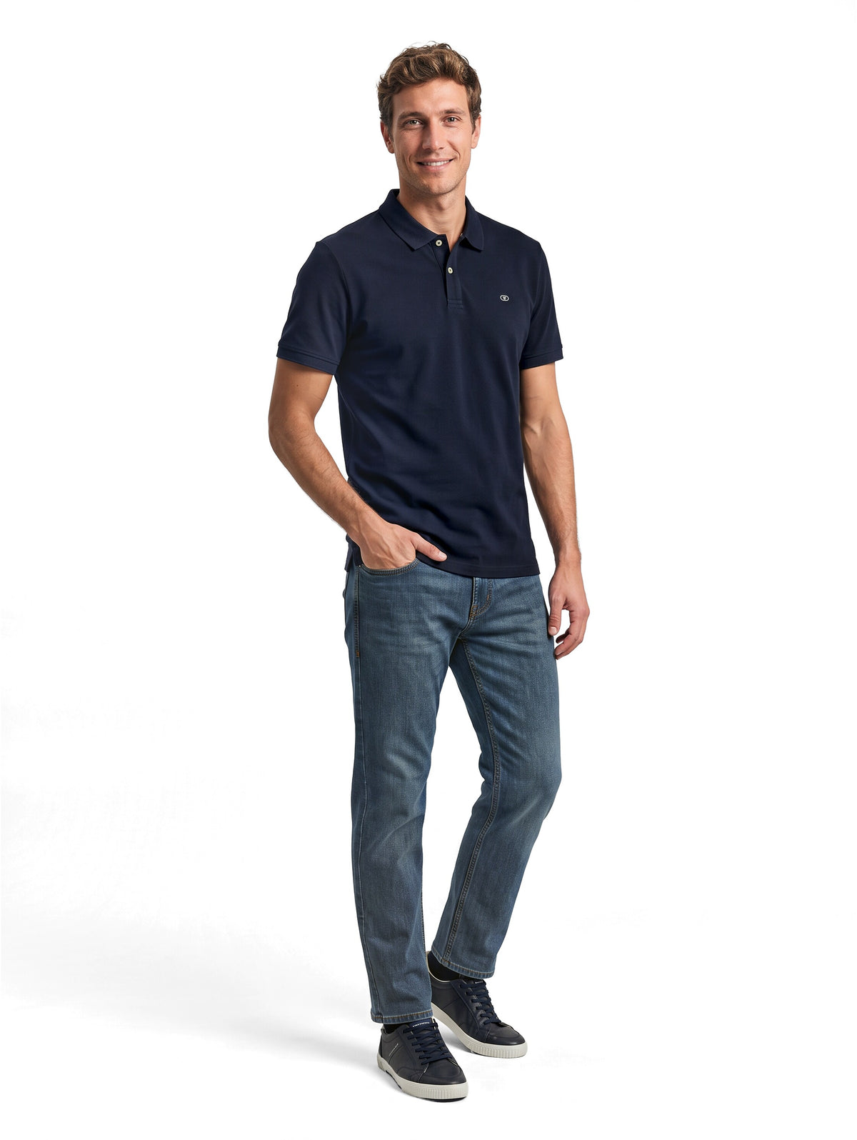 basic polo with contrast - 1027713