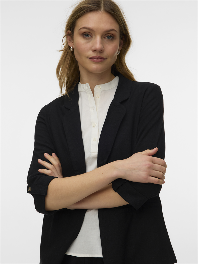 VMJESMILO 3/4 LOOSE BLAZER WVN NOOS - 10279700