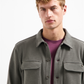 Overshirt Button Relief Sweat - 29510806SN