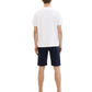 slim soft chino shorts w. belt - 1040237