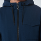 Sweater Full Zipper Hooded Double L - 18101125