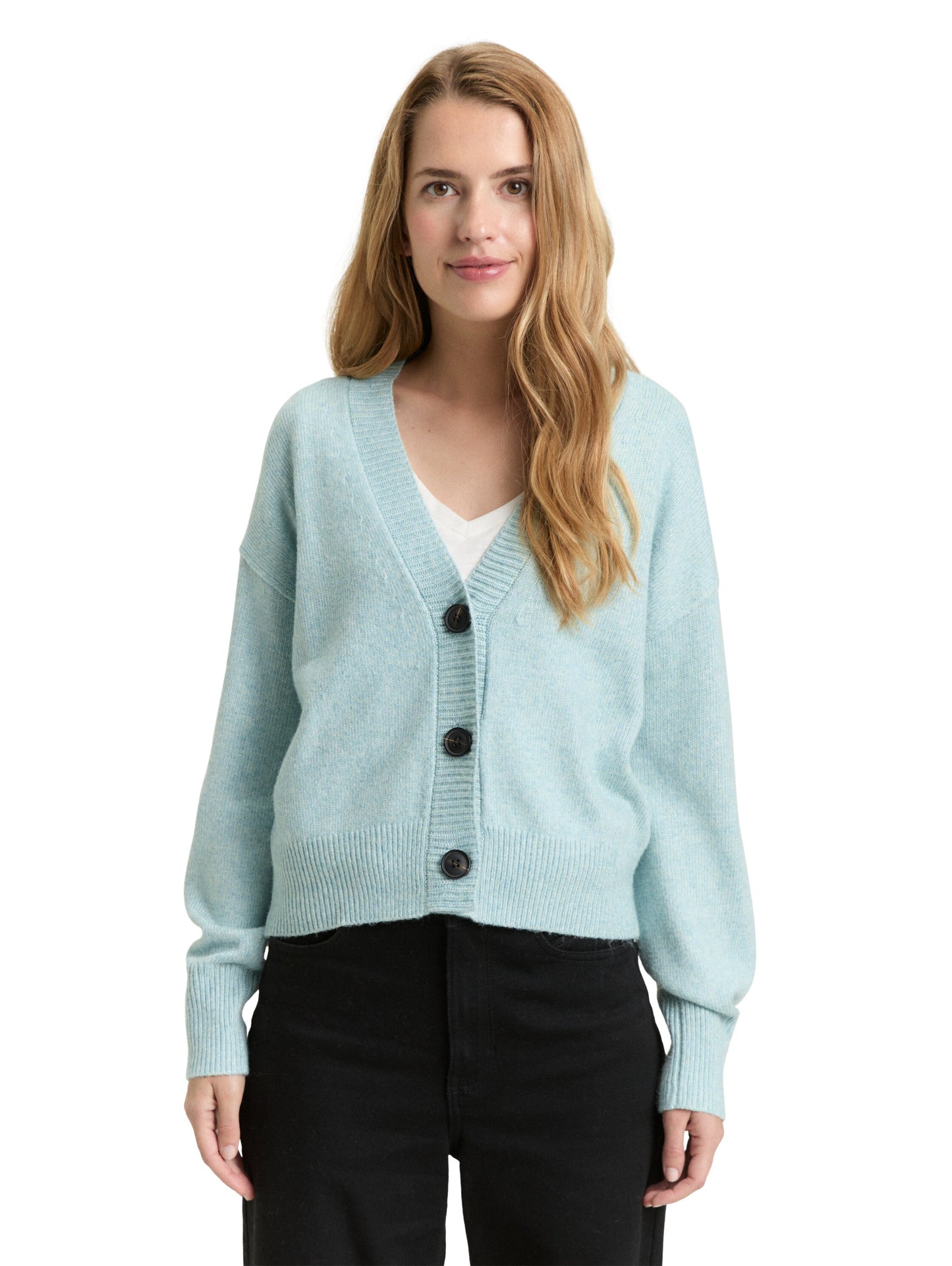 knit short cardigan - 1049188