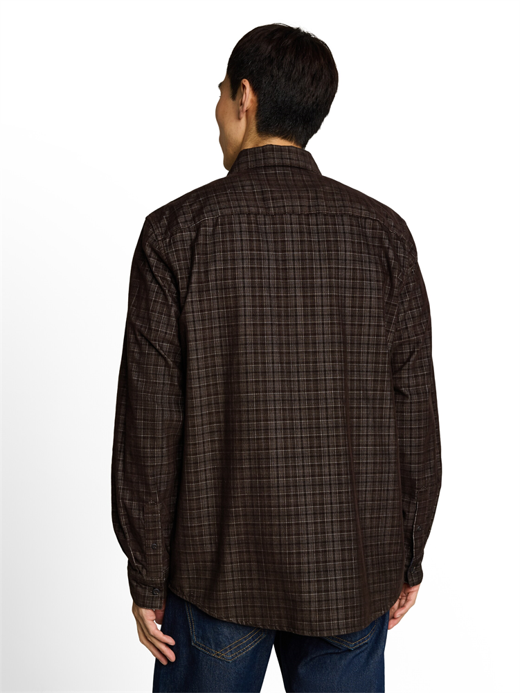 corduroy checked shirt - 1052331