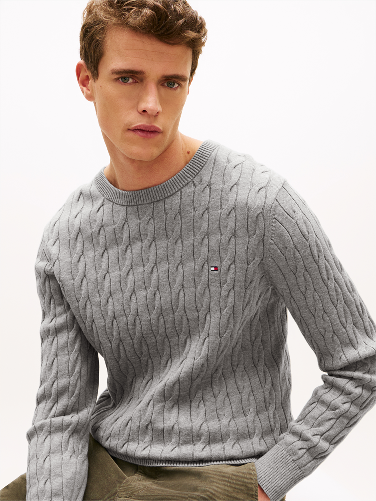 CLASSIC COTTON CABLE CREW NECK - MW0MW33132