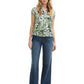 blouse printed shortsleeve - 1045238