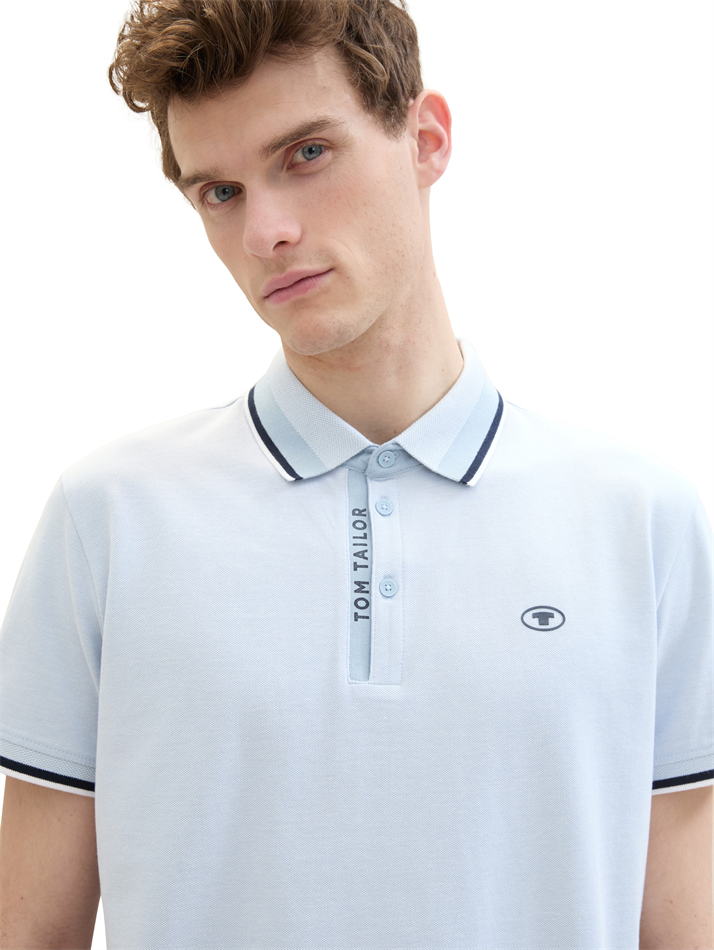 detailed pique polo - 1040937