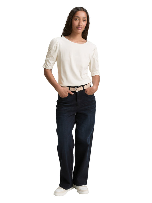 T-shirt gathered sleeve - 1047066