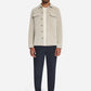 Overshirt Full Button Rib Sweat - 33510826SN