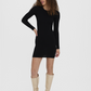 VMKIKI LS O-NECK DRESS GA NOOS - 10269253