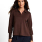 Sweatshirt scuba Polo with rib - 1053423