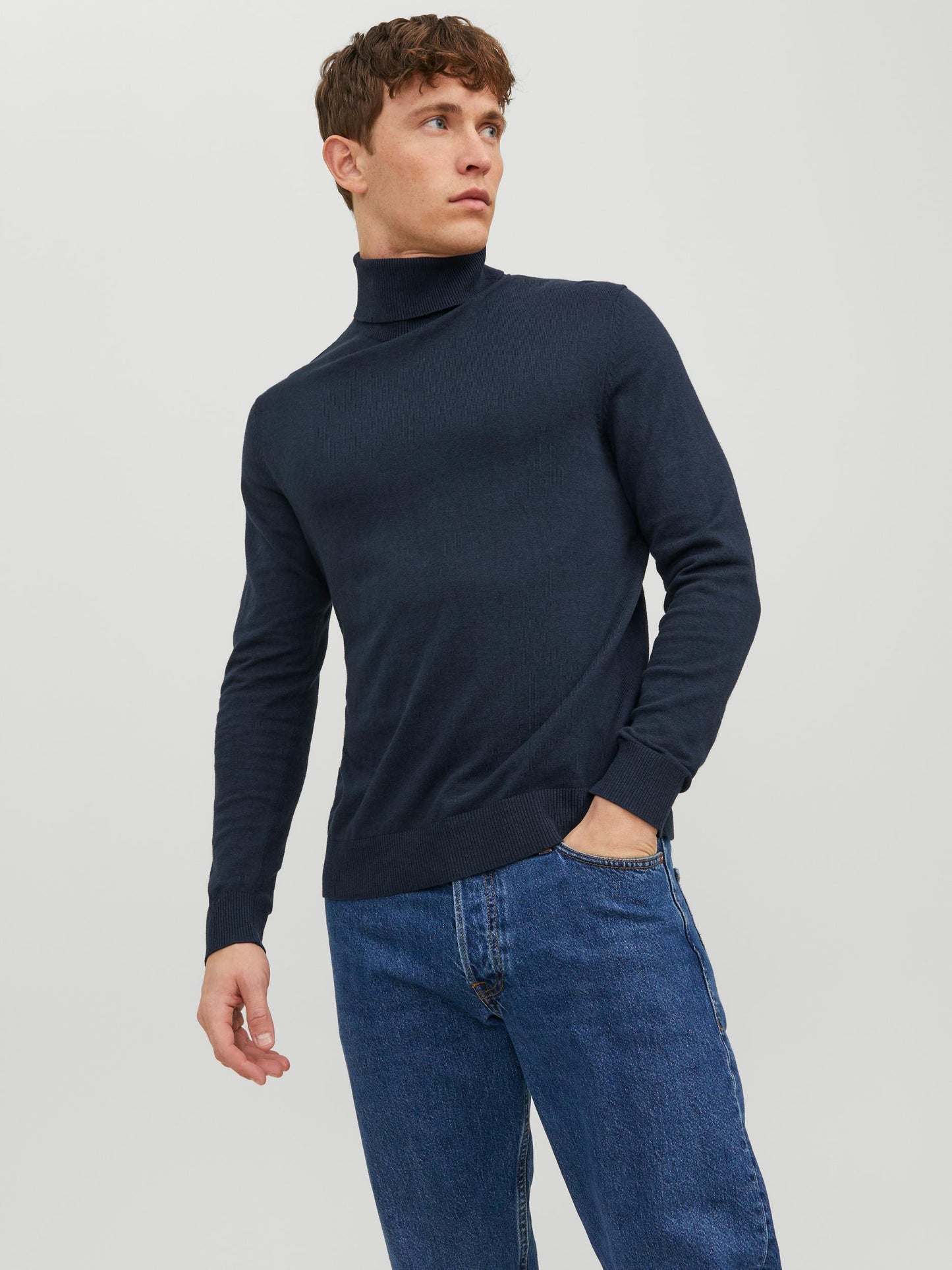 JJEEMIL KNIT ROLL NECK NOOS - 12157417