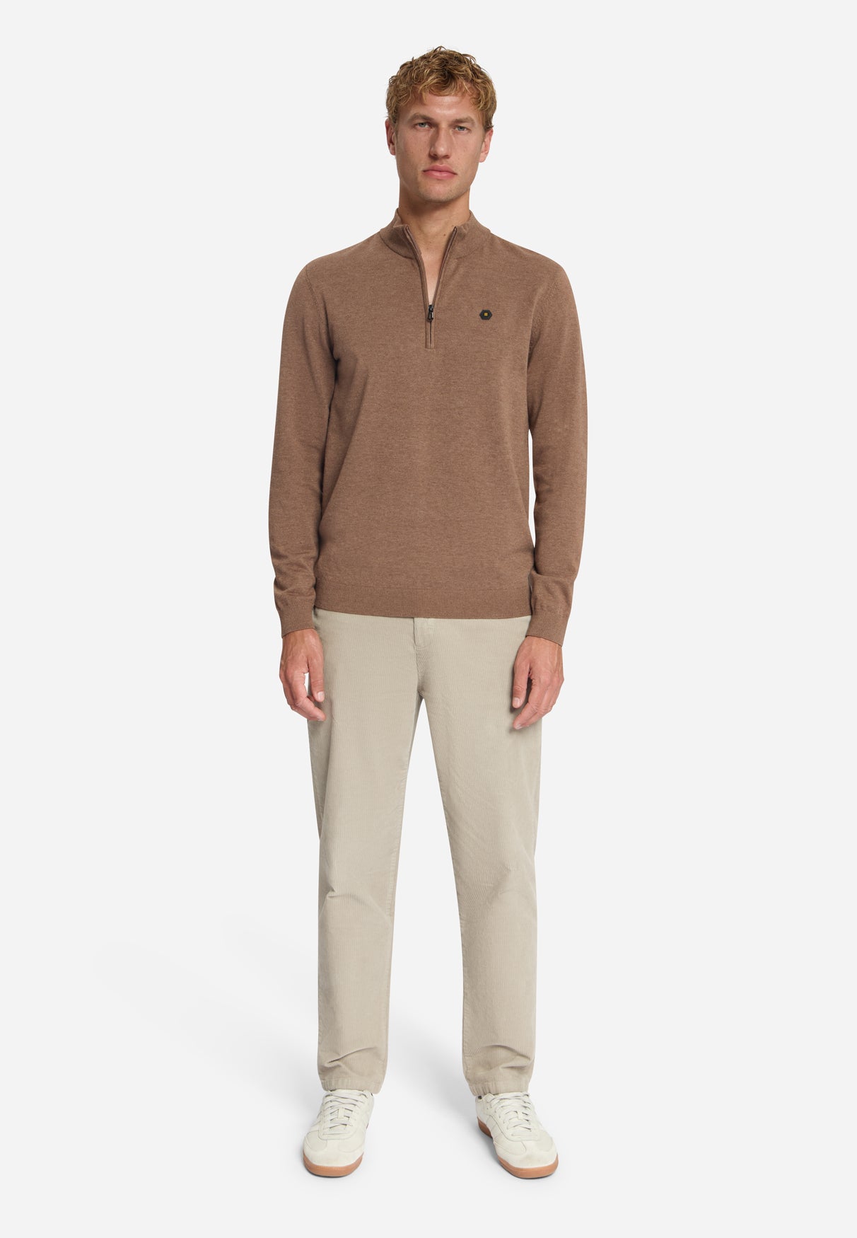 Pullover Half Zip Melange - 33210895SN