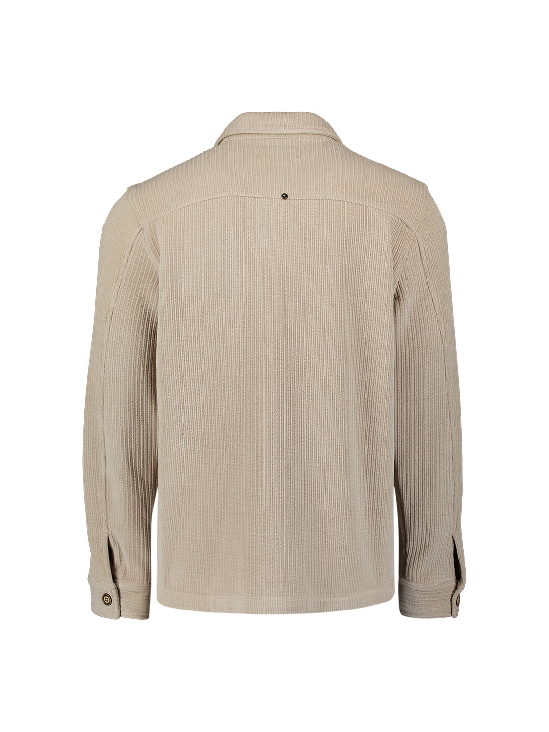 Overshirt Full Button Rib Sweat - 33510826SN