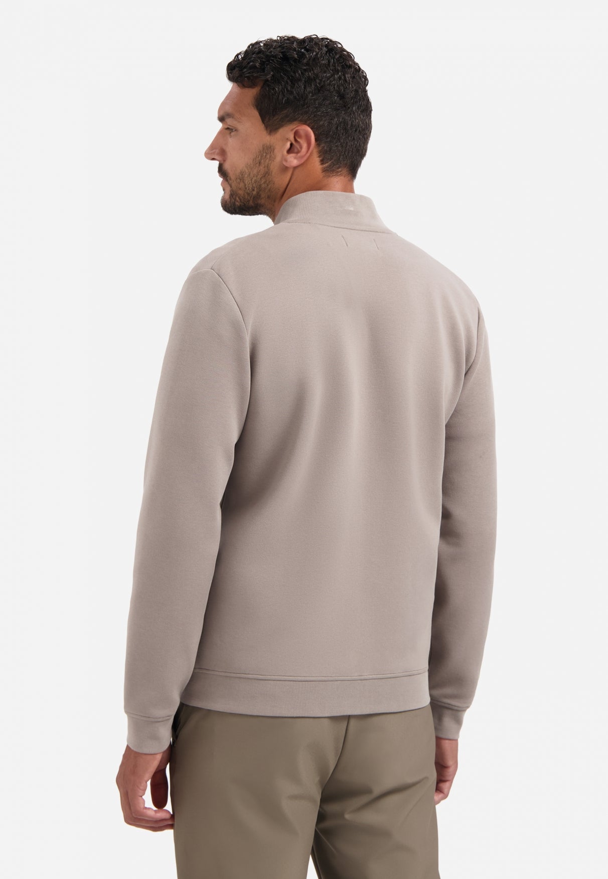 Sweater Full Zipper Pique Bomber - 29100806SN