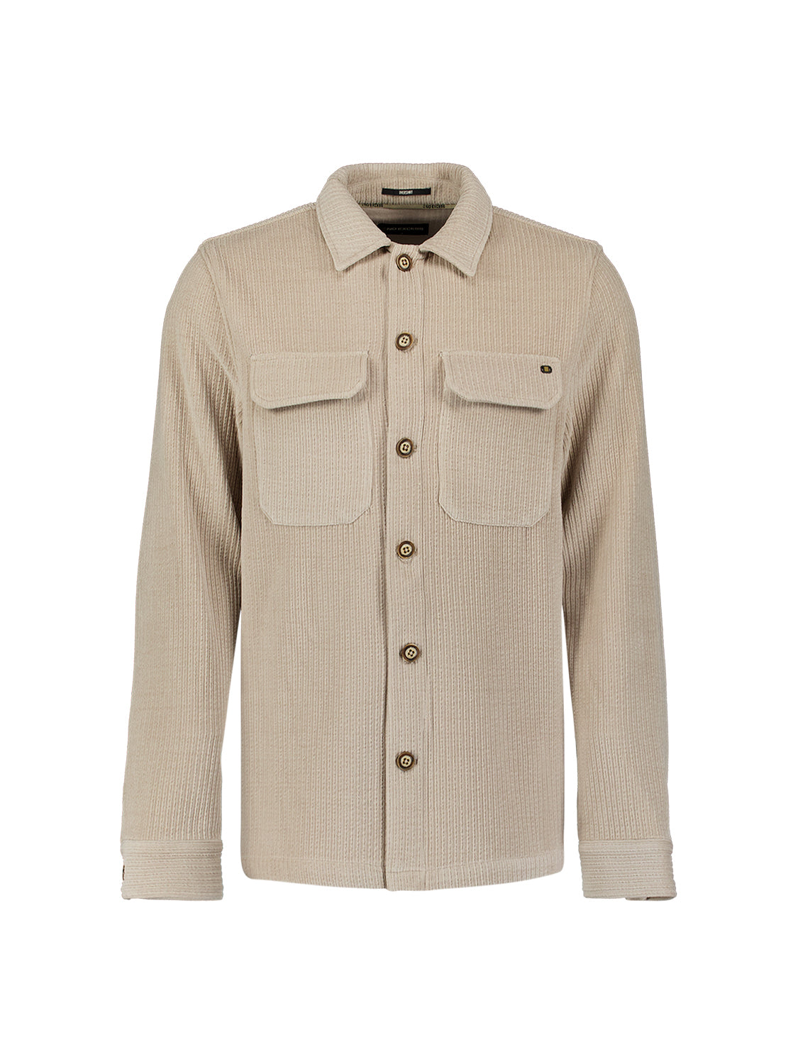 Overshirt Full Button Rib Sweat - 33510826SN