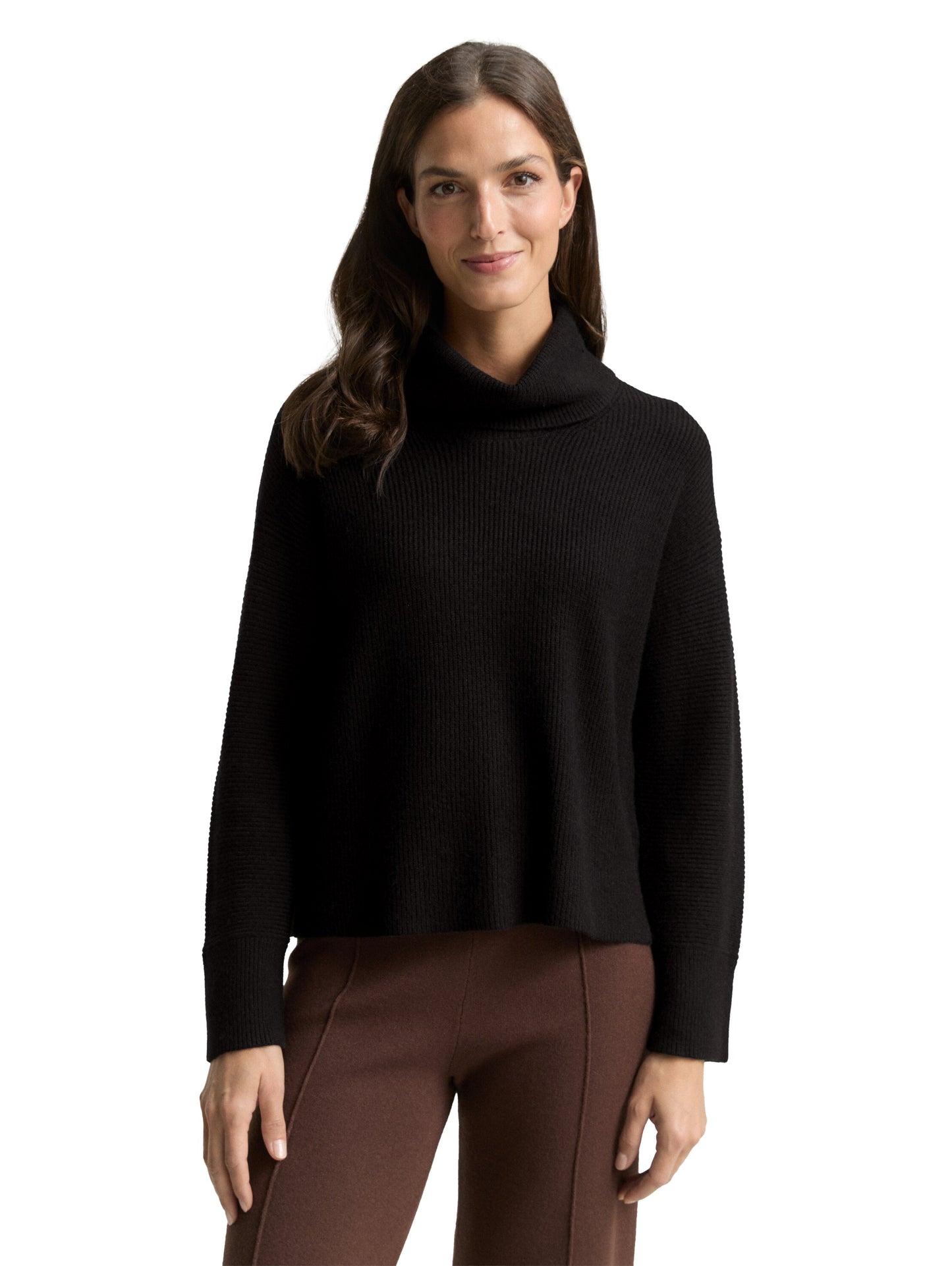 knit rib turtleneck - 1049160