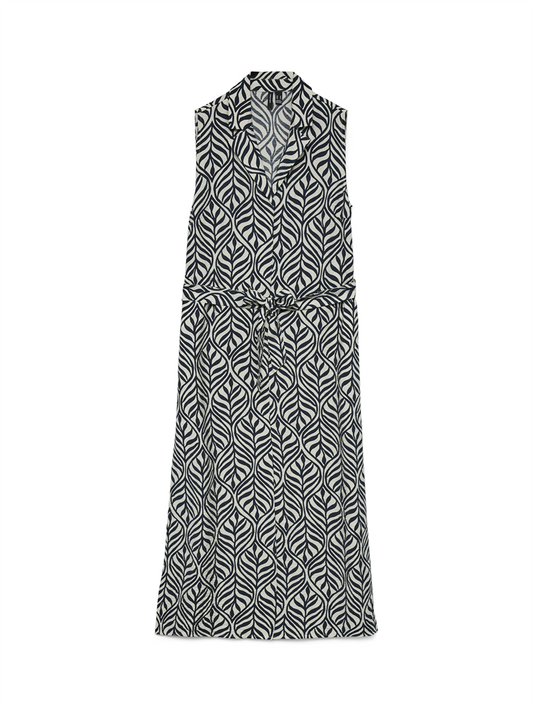 VMJOSIE SL V-NECK 7/8 DRESS WVN GA - 10341594