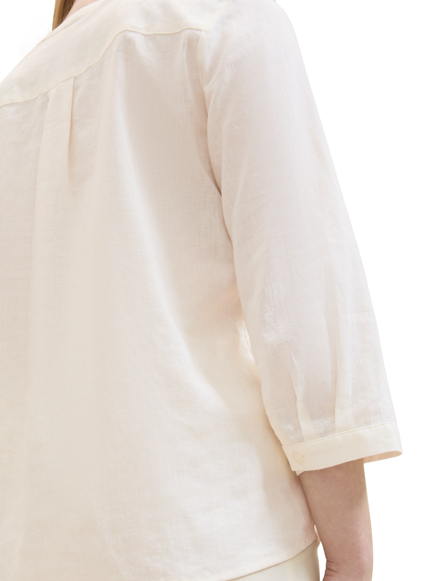 easy shape blouse with linen - 1041681