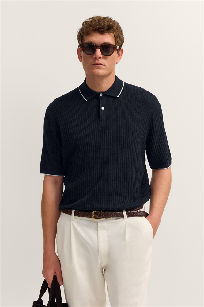 HERREN POLO 1/2 ARM - 15538E 7100