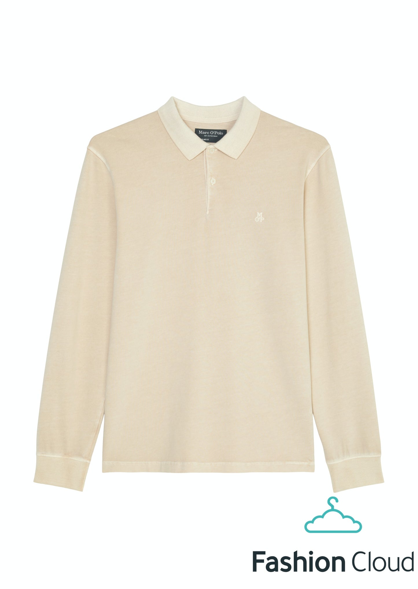 Polo shirt, long sleeve, rib collar - 328223655004