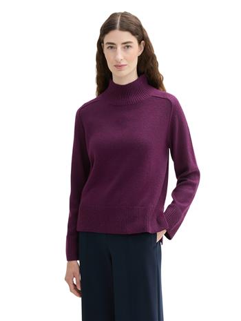 knit cosy mock-neck - 1042983