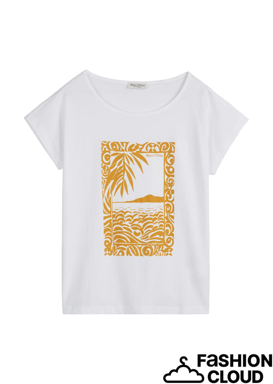 T-shirt, short sleeve, boat neck, p - 504206751377