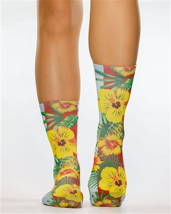 Lady Socks YELLOW BOTANIC - 1010-05180-502