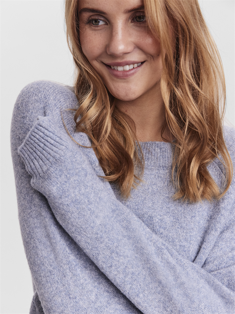 VMDOFFY LS O-NECK BLOUSE GA NOOS - 10201022