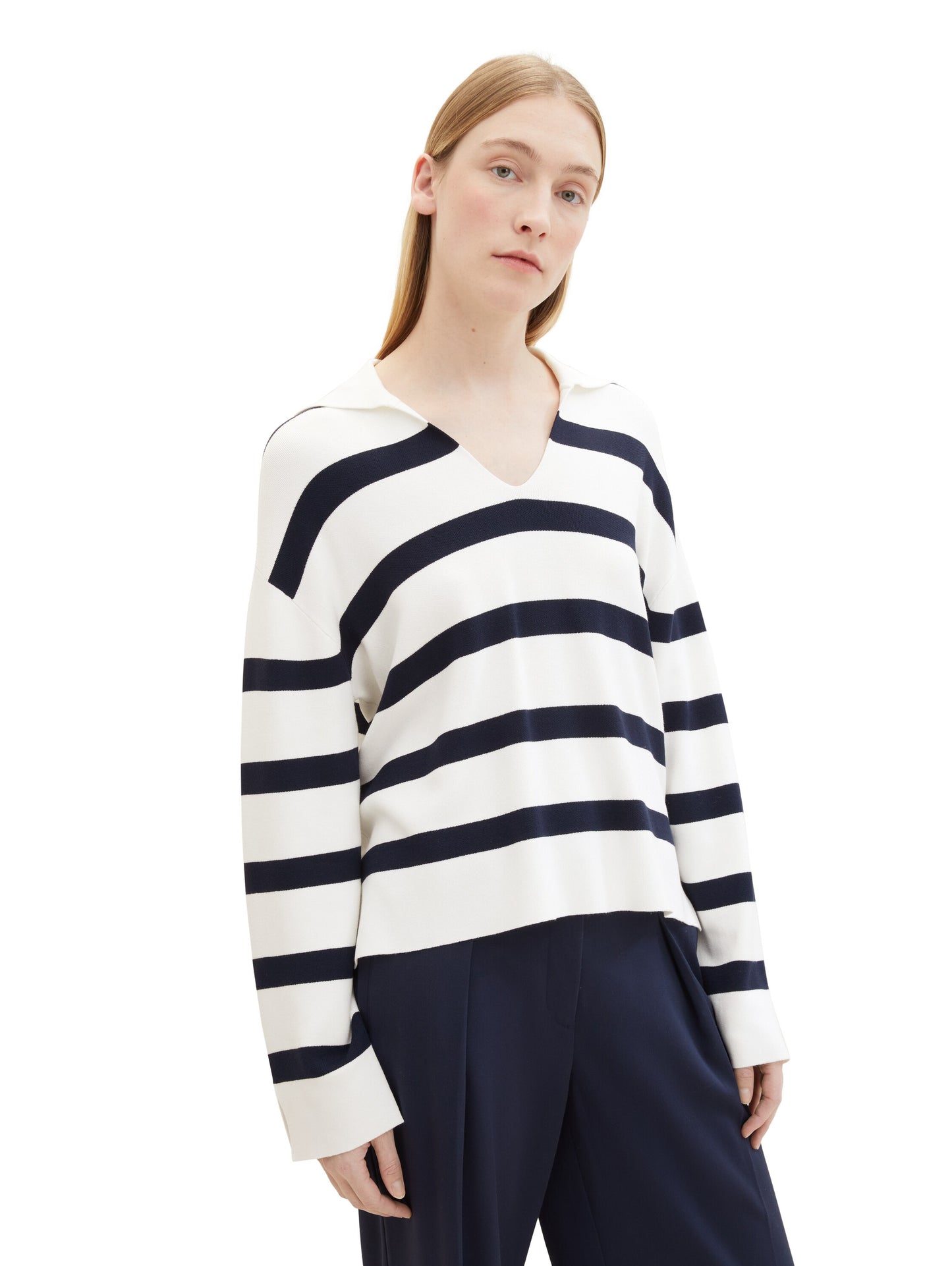 knit pullover striped - 1040998