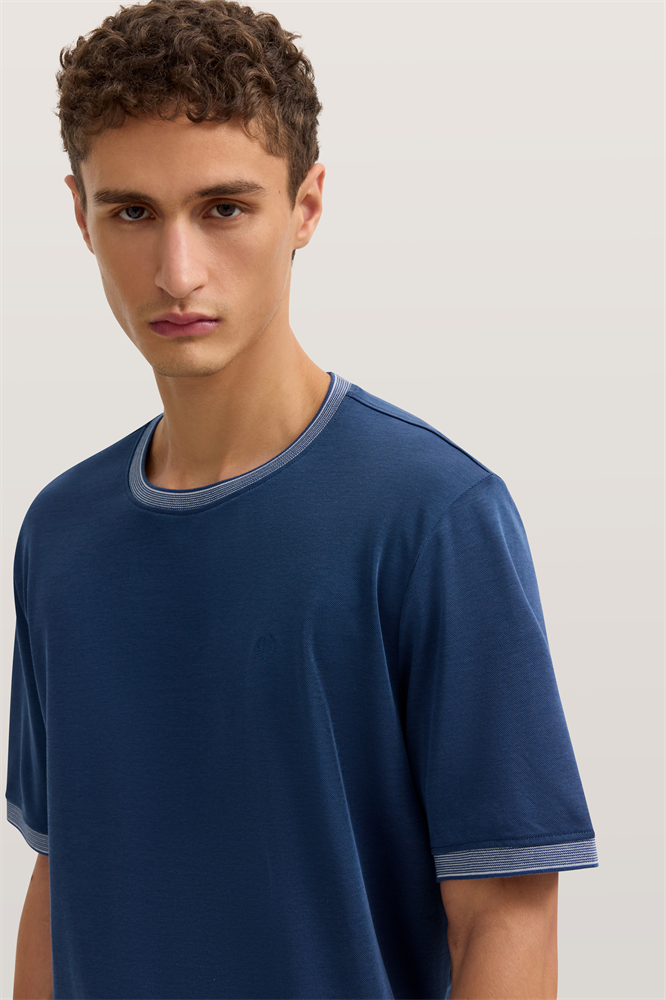 HERREN T-SHIRT 1/2 ARM - 15091E 8350