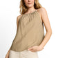 blouse top with structured fab - 1051091