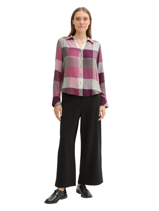 checked blouse - 1043208