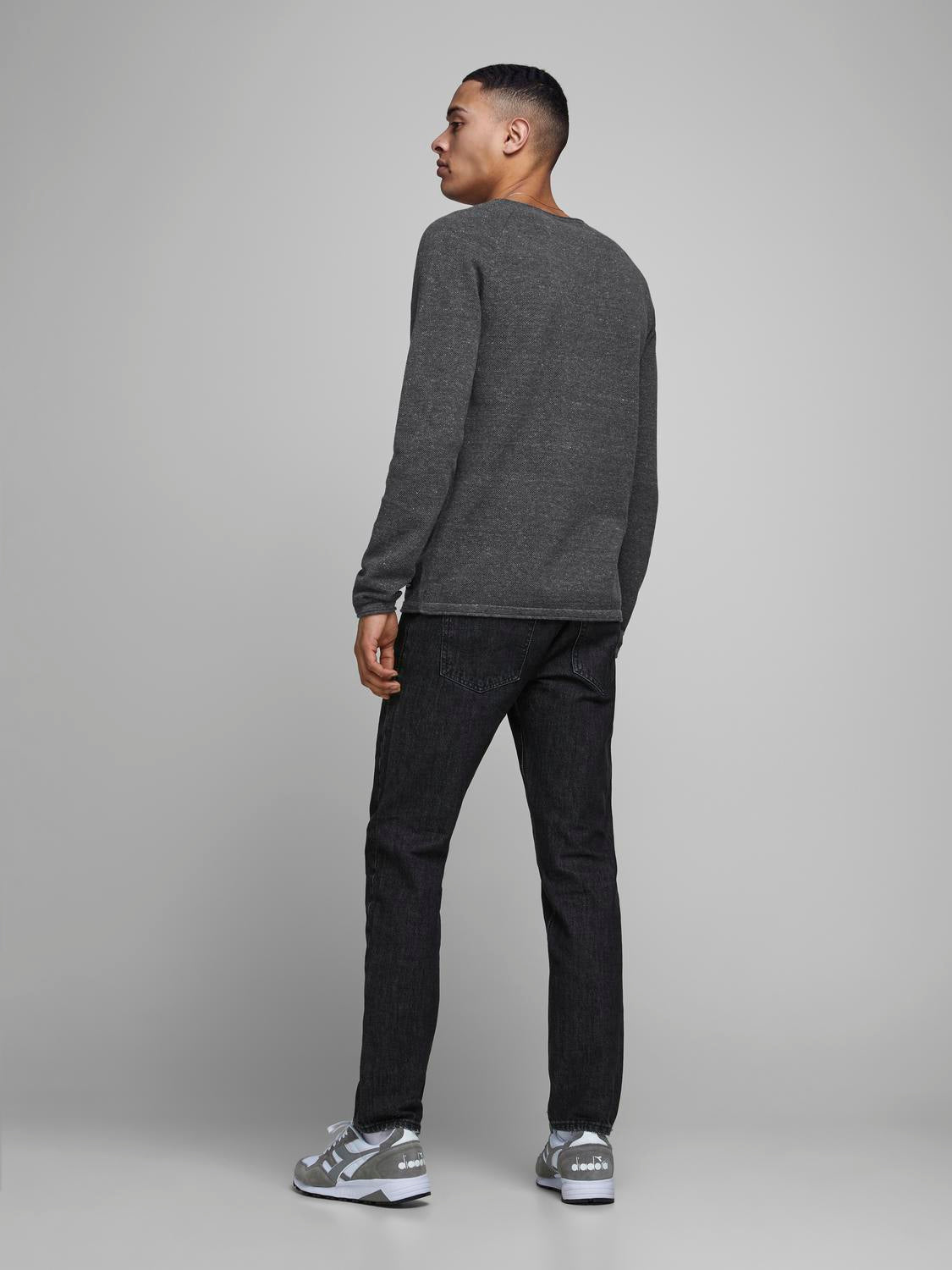 JJEHILL KNIT CREW NECK NOOS - 12157321