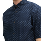 printed cotton linen shirt - 1045099