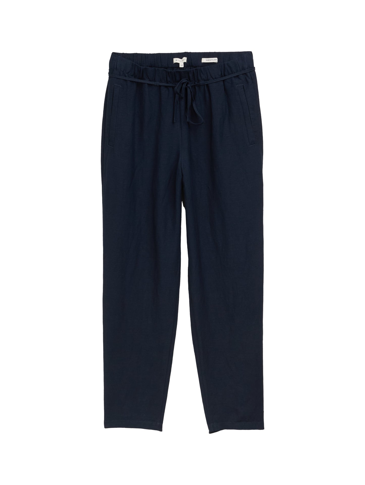 loose fit linen pants - 1046498