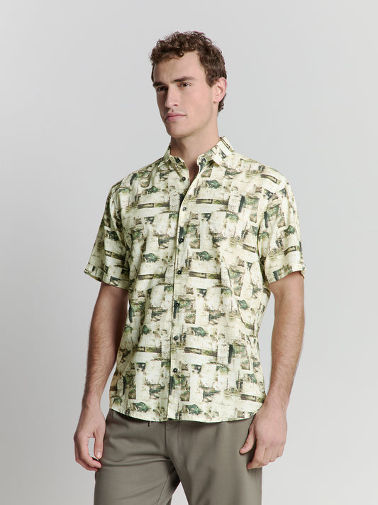 Shirt Short Sleeve Allover Printed - 27490310