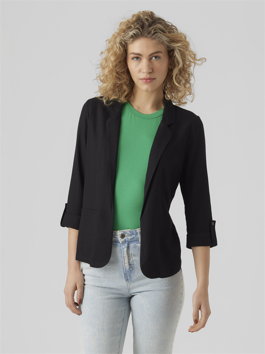 VMJESMILO 3/4 LOOSE BLAZER WVN GA N - 10279700