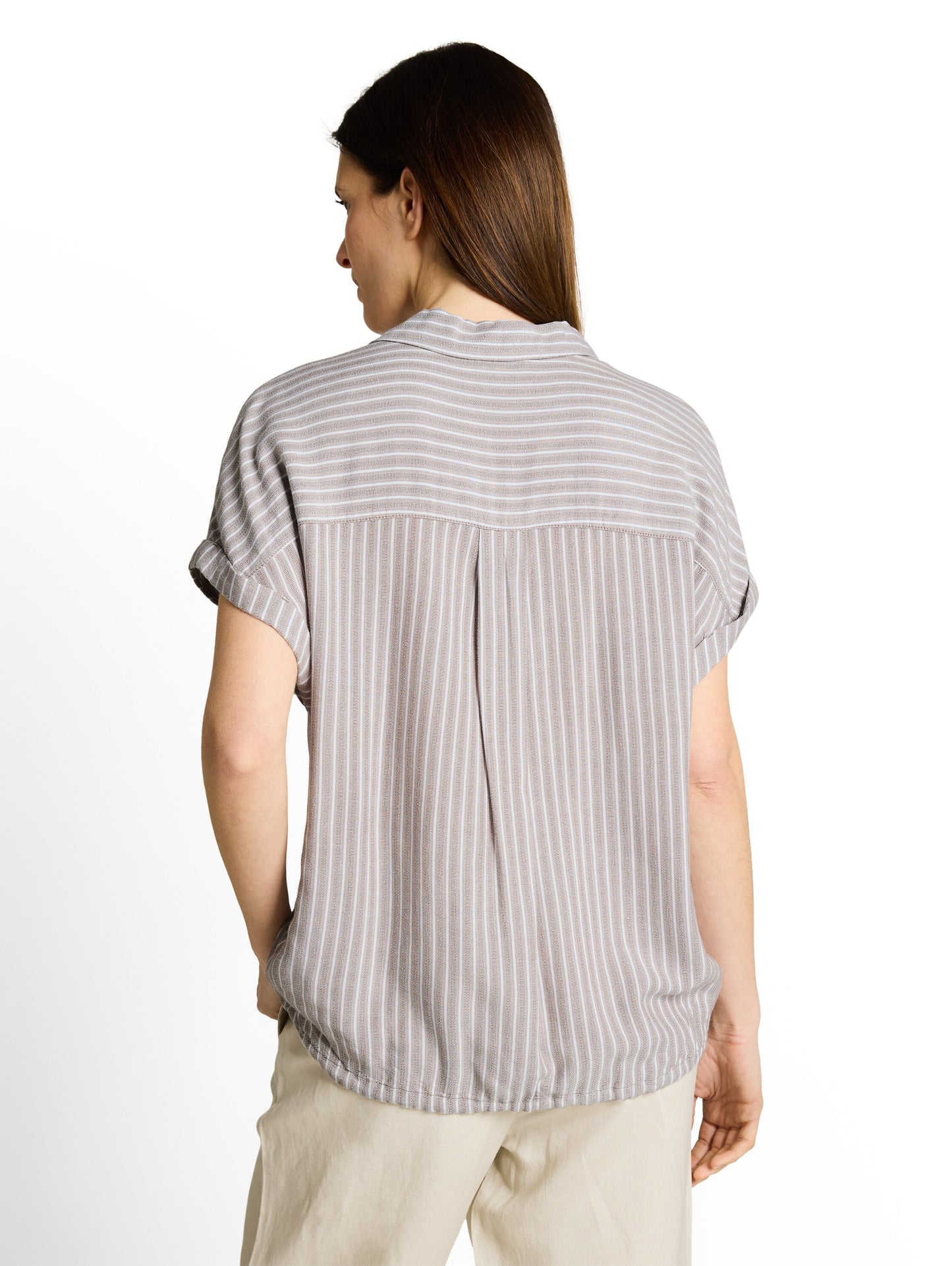 blouse striped shortsleeve - 1049797