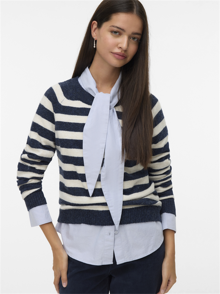 VMDOFFY LS O-NECK BLOUSE GA NOOS - 10201022