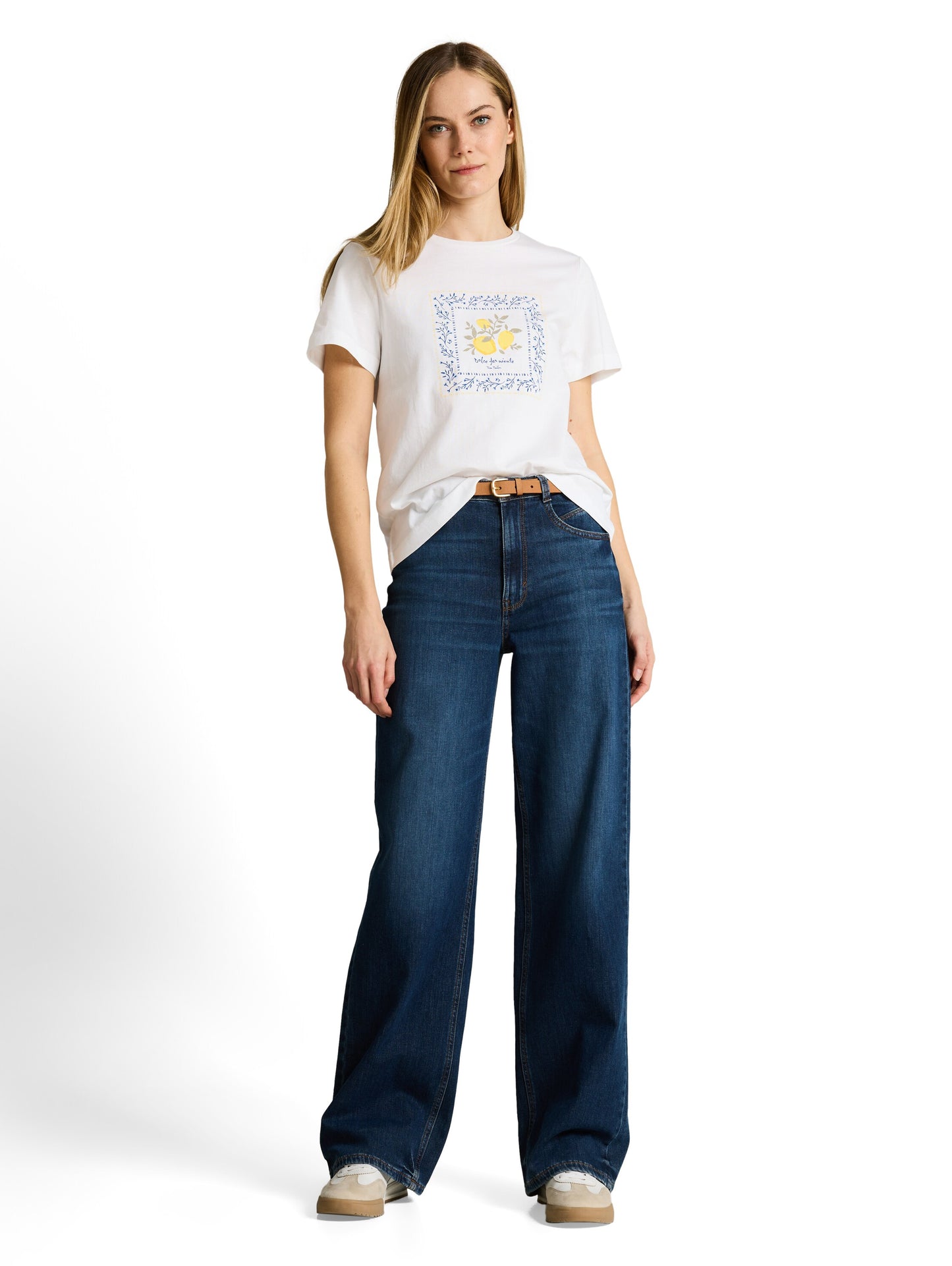 T-shirt basic crew neck print - 1050414