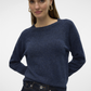 VMDOFFY LS O-NECK BLOUSE GA NOOS - 10201022
