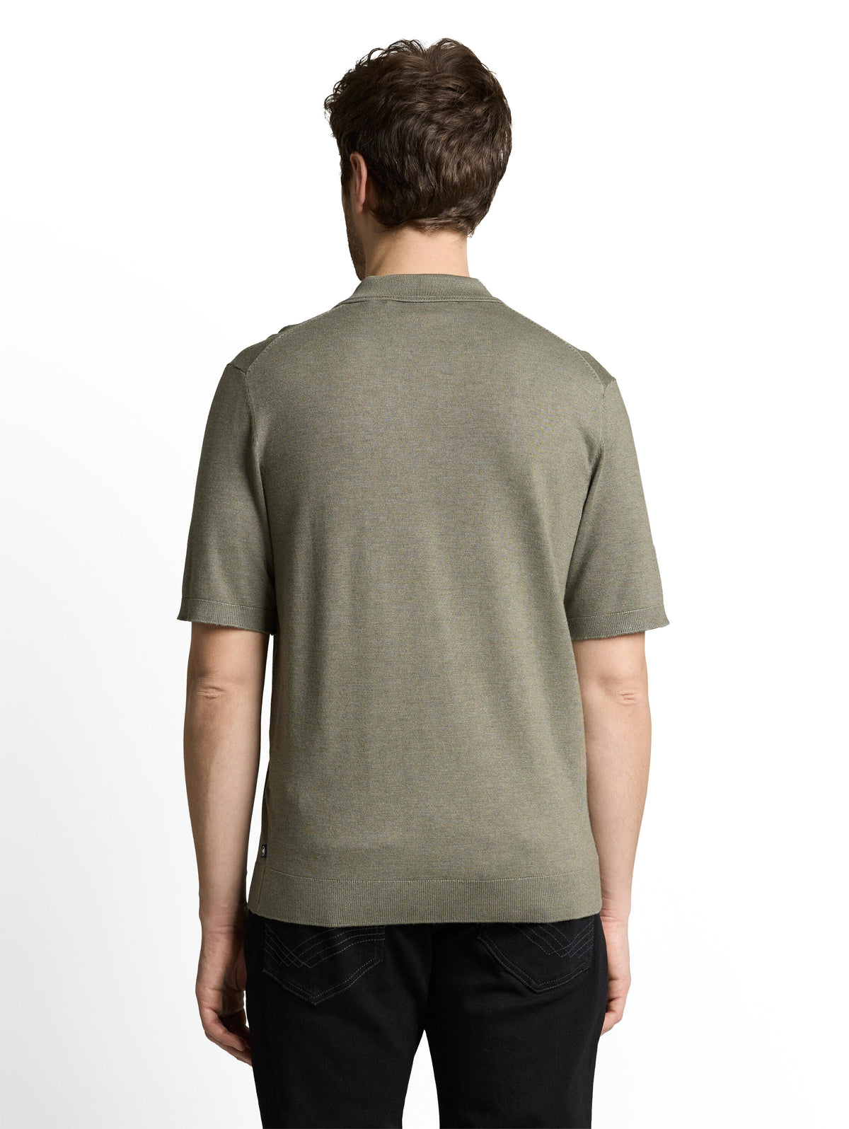 soft knit short sleeve polo - 1051957