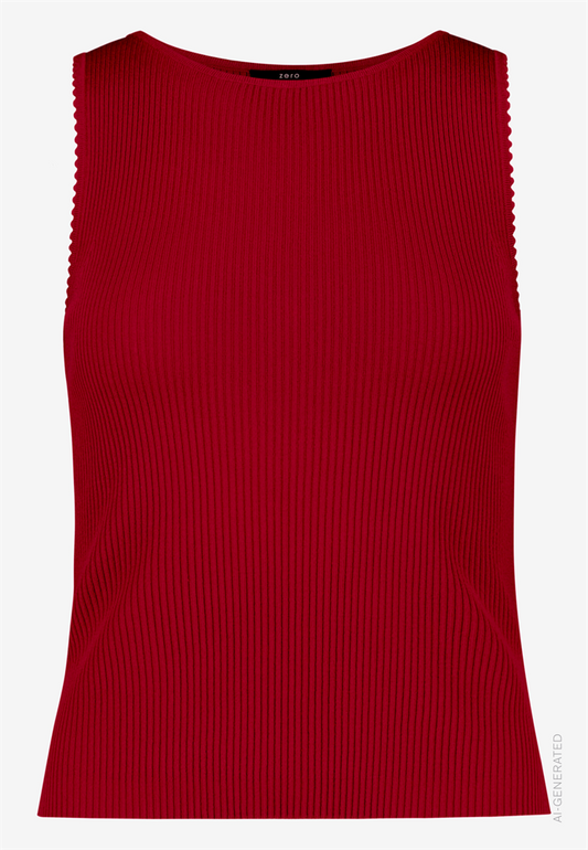 Strickpullover Kurz ohne Arm - 110-10003992