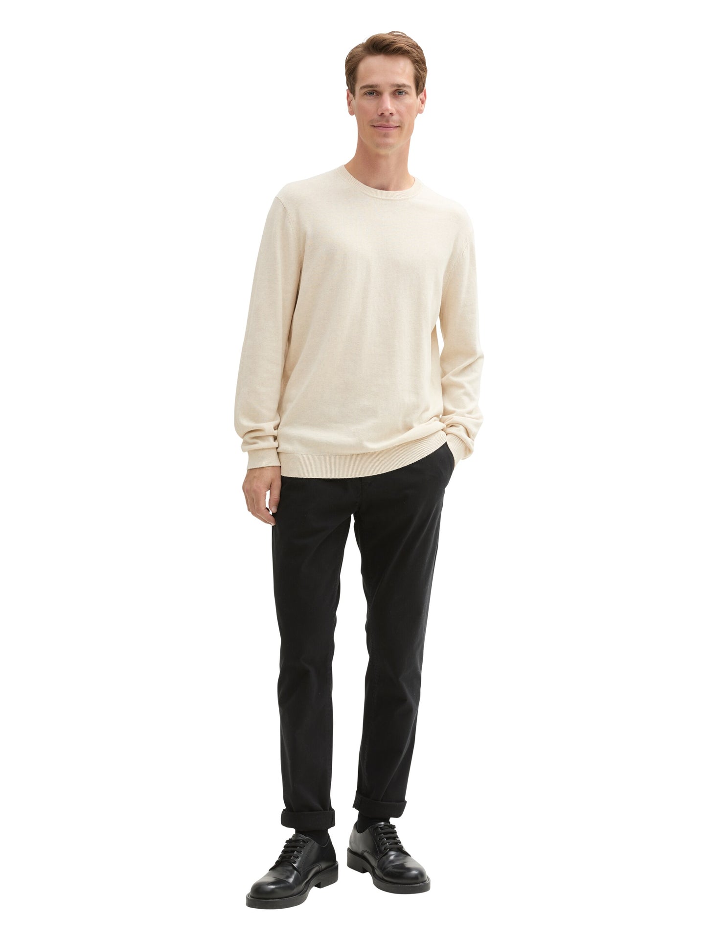 cotton cashmere crewneck knit - 1043266