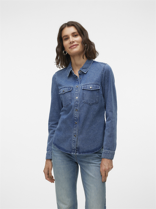 VMJENNIE LS DENIM SHIRT MIX GA NOOS - 10313726