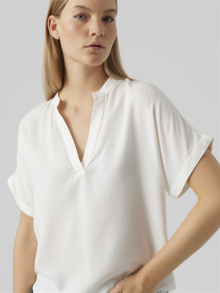 VMBEAUTY SS TOP WVN NOOS - 10279697