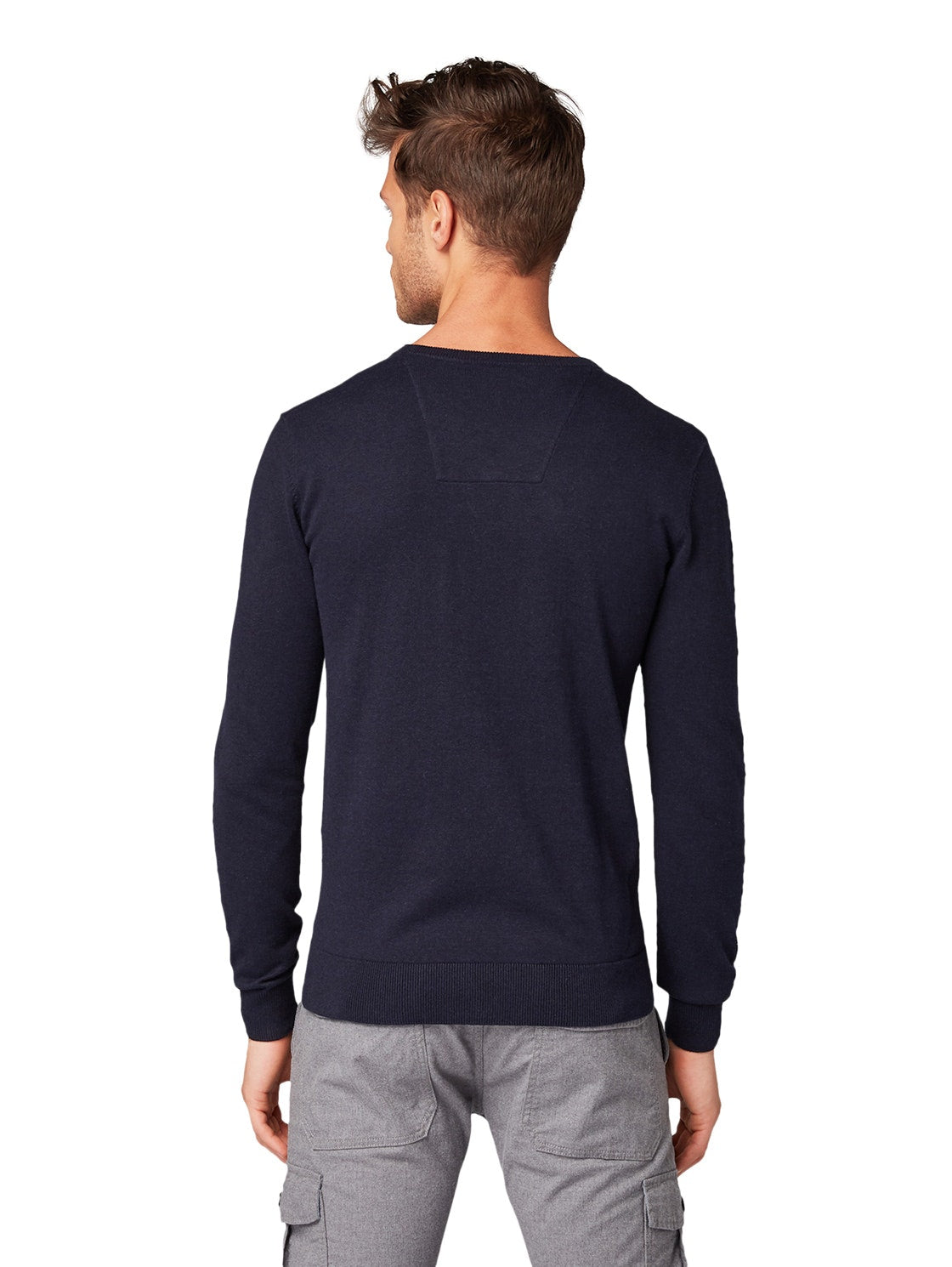 basic v neck sweater - 1012820